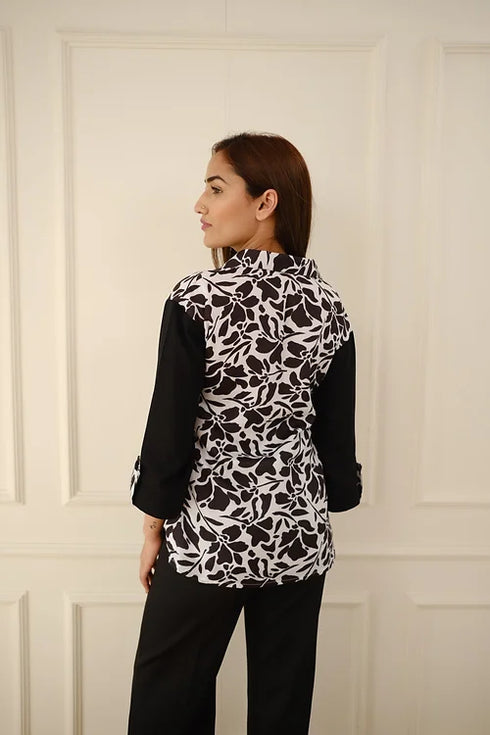 Statement Black High Low Coord